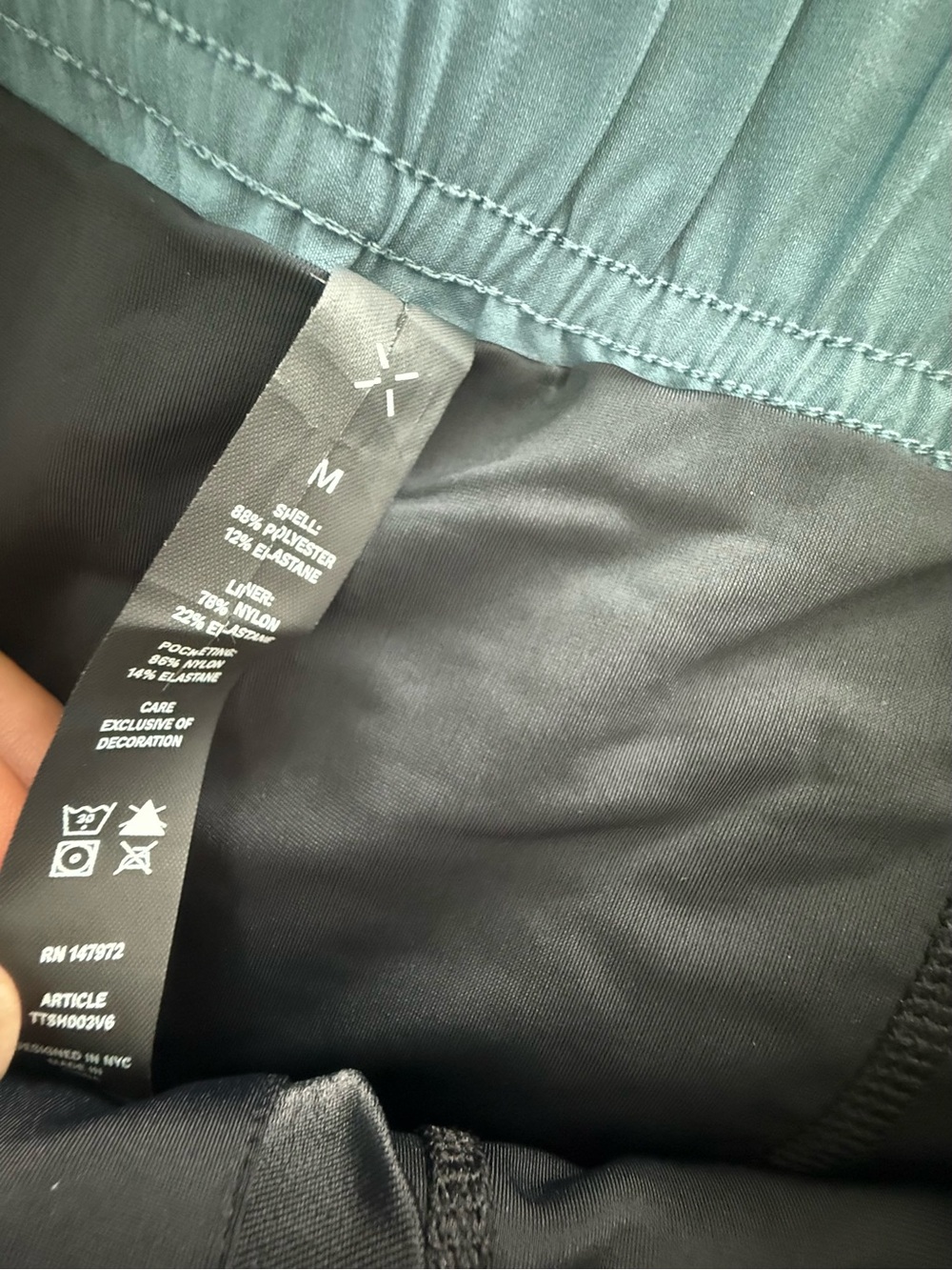 Ten Thousand Men's Athletic Shorts in Charcoal - Picture 3 of 5